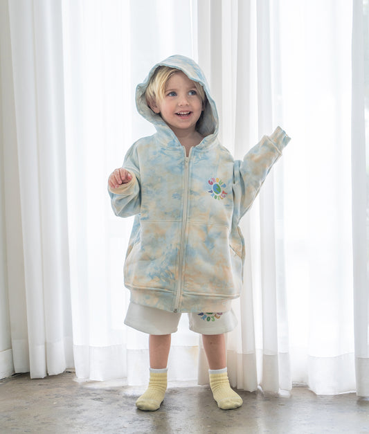 Blue Tie Dye Hoodie