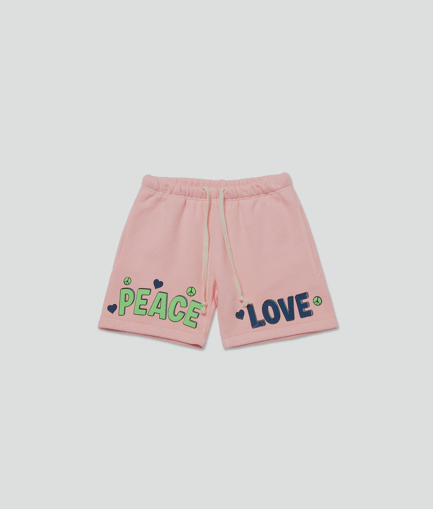 Salmon Peace & Love Sweatshorts