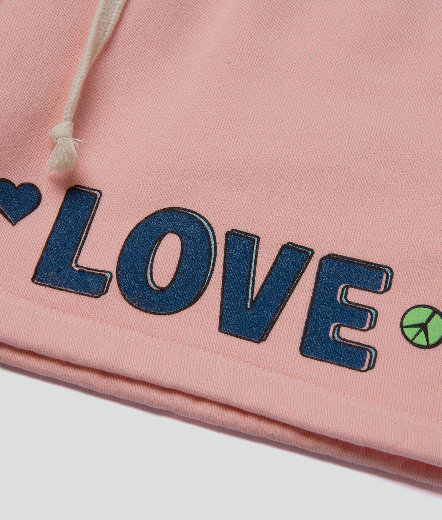 Salmon Peace & Love Sweatshorts