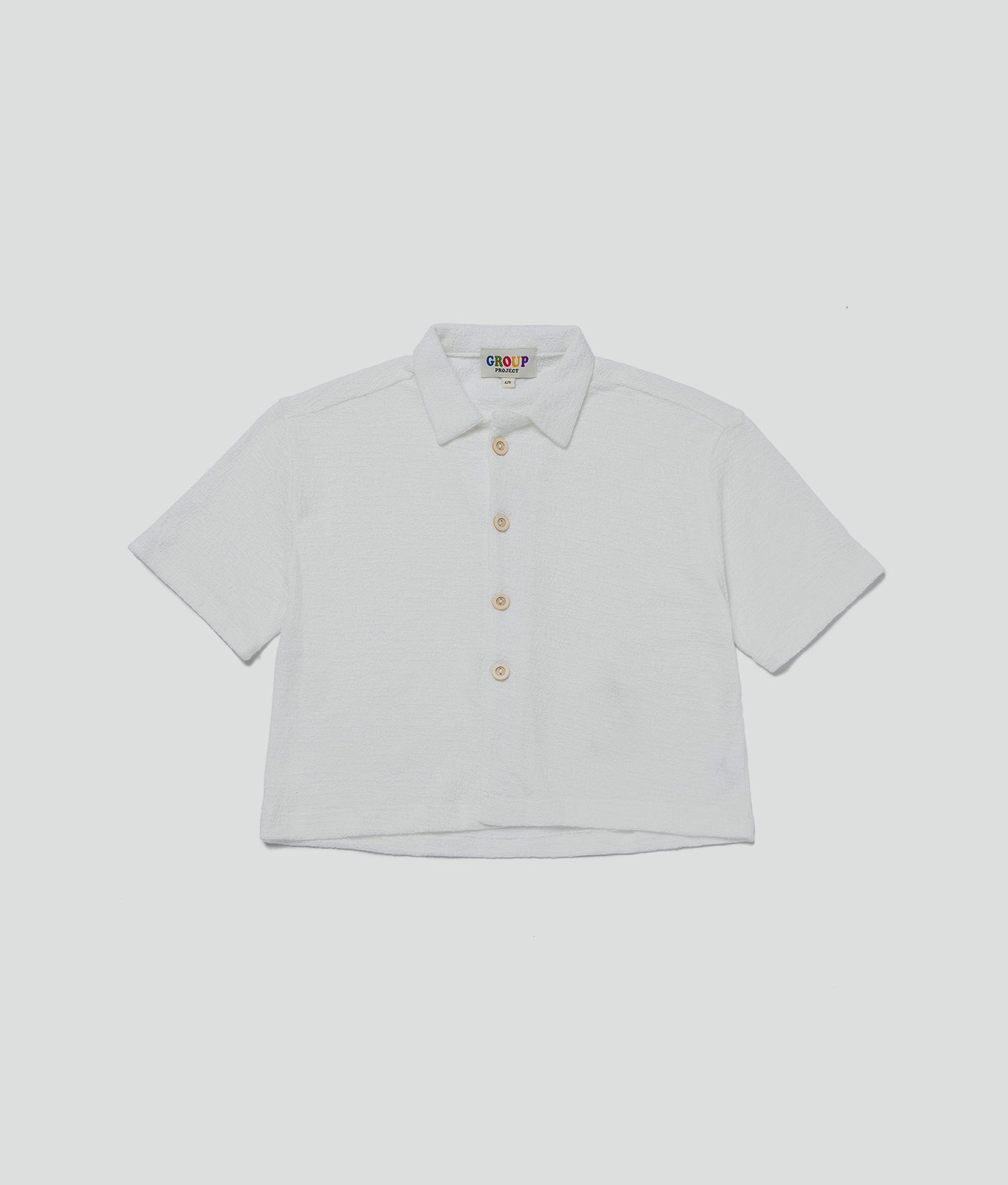 White Short Sleeve Button Up Shirt
