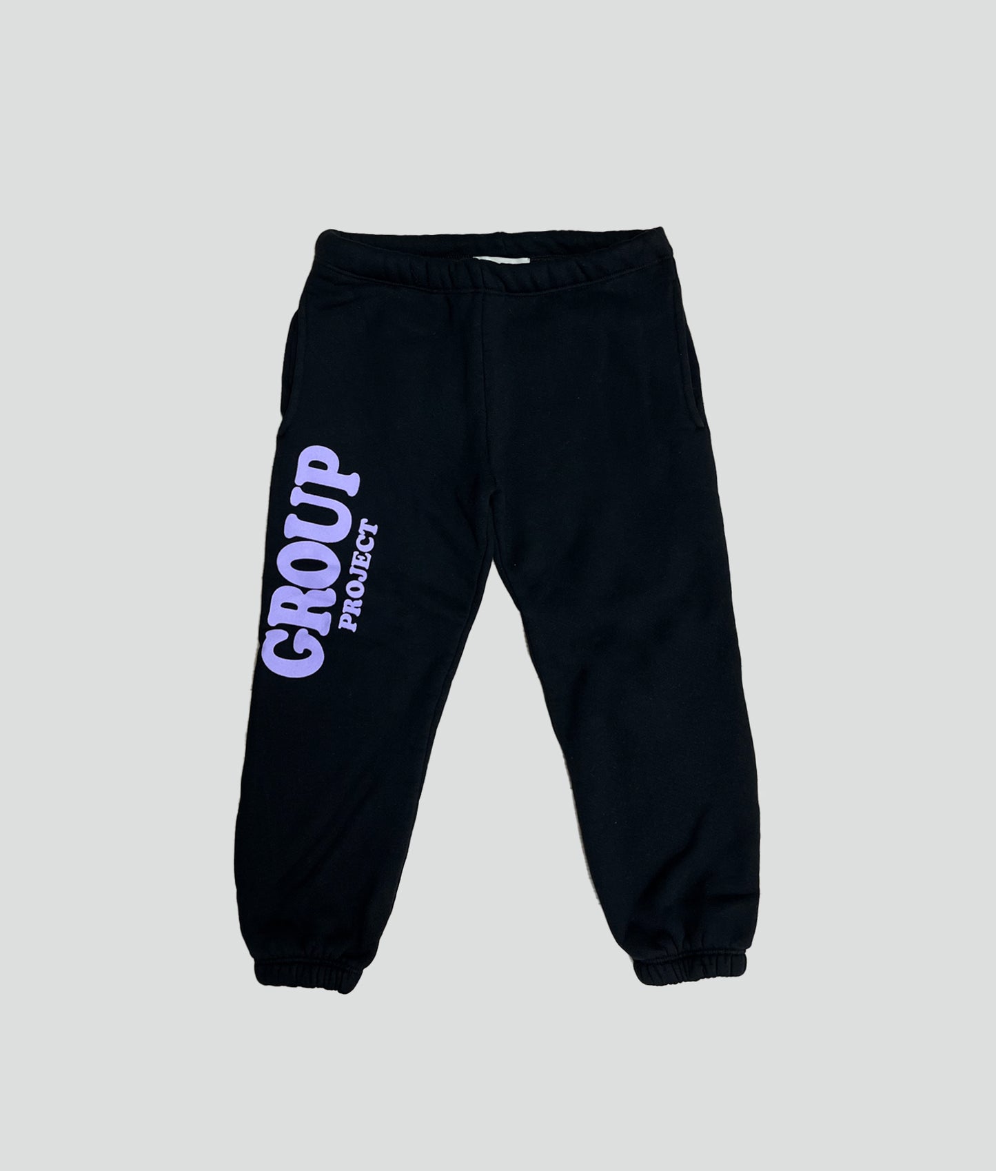 Charcoal Black Graphic Sweatpants