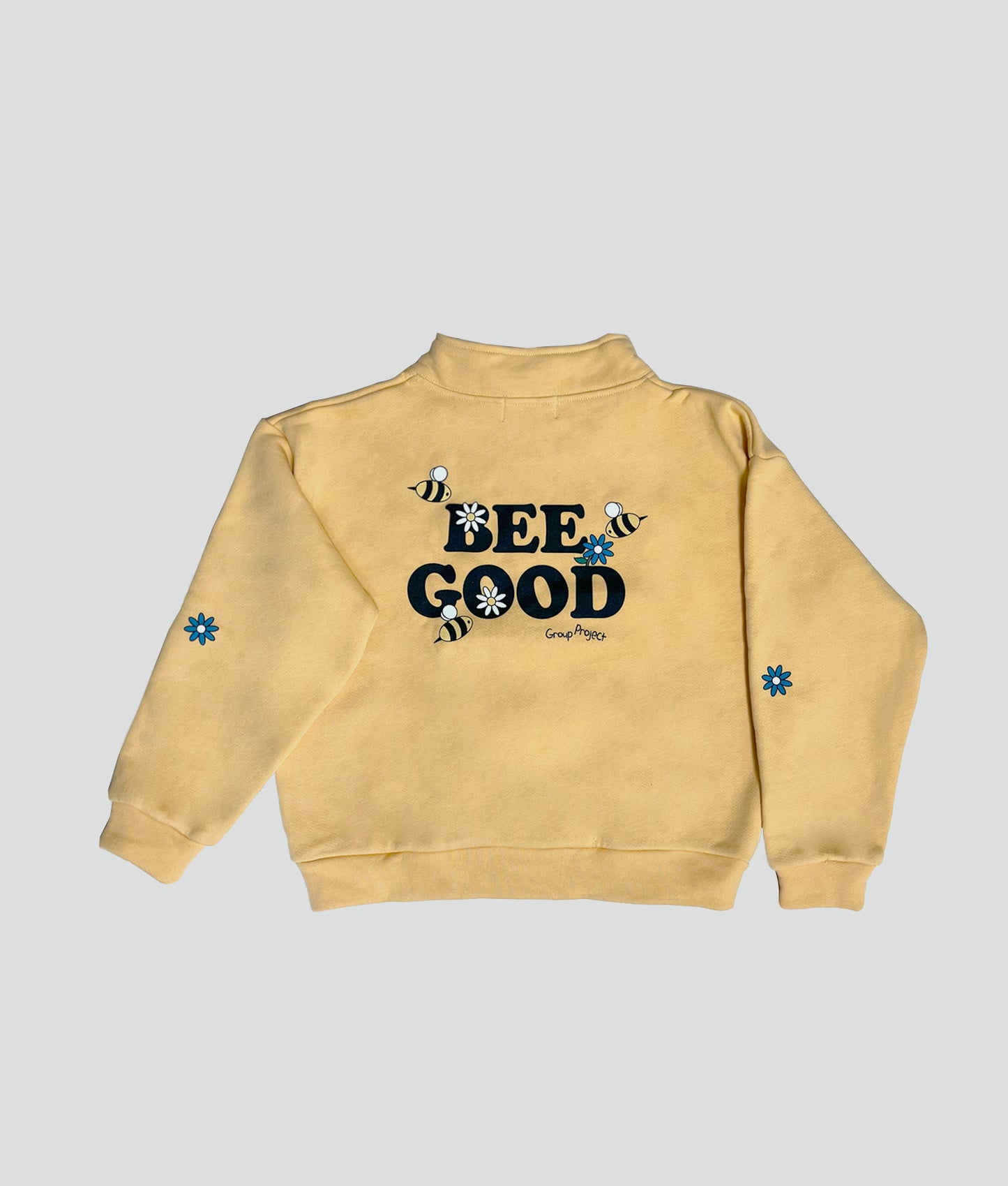 Honey Comb Graphic Half Zip Up
