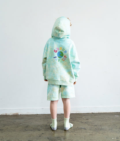 Green Tie Dye Hoodie