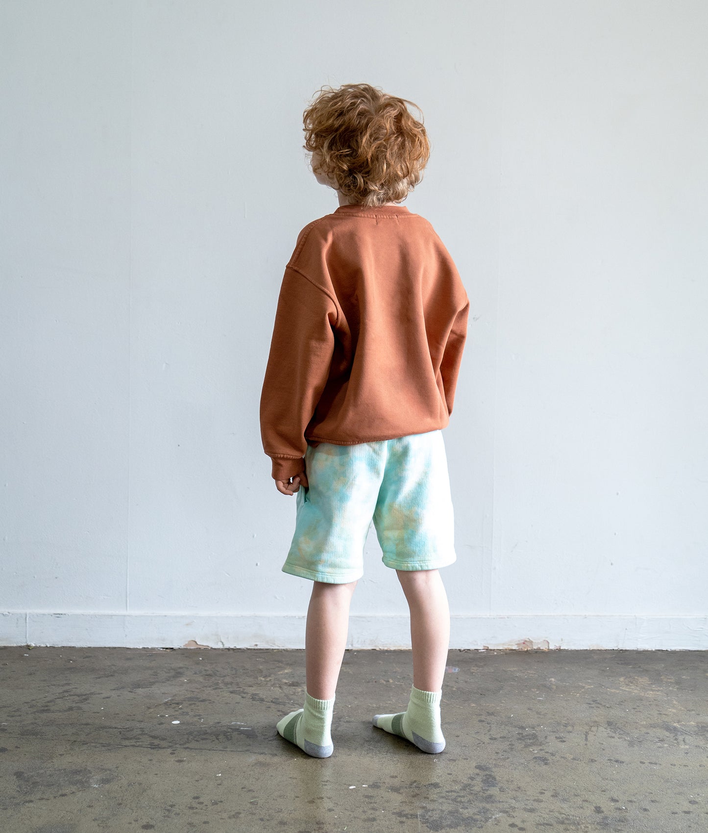 Green Tie Dye Sweatshorts